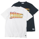 free rage（フリーレイジ）リサイクルコットンプリントTee"FREE to the RAGE"/White（ホワイト）・Sumi（スミクロ）