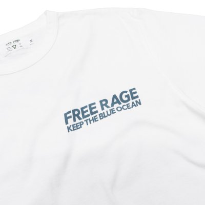 画像7: free rage（フリーレイジ）リサイクルコットンプリントTee / White（ホワイト）・Navy（ネイビー）