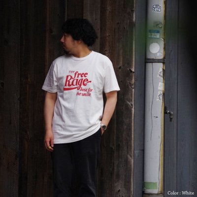画像12: free rage（フリーレイジ）リサイクルコットンプリントTee / White（ホワイト）・Navy（ネイビー）
