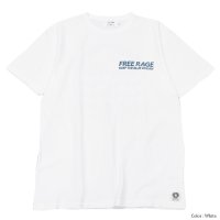 『OUTLET PRICE』free rage（フリーレイジ）リサイクルコットンプリントTee / Navy（ネイビー）※Sサイズのみ