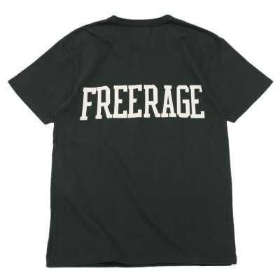 画像2: ＜OUTLET＞free rage（フリーレイジ）リサイクルコットンプリントTee / Sumi（スミクロ）※Sサイズのみ