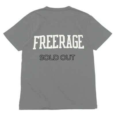 画像2: ＜50%OFF＞free rage（フリーレイジ）リサイクルコットンプリントTee / Sumi（スミクロ）※Sサイズのみ
