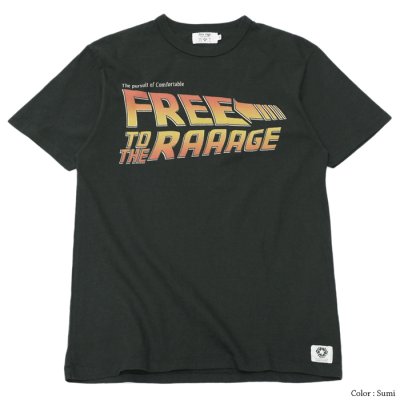 画像4: free rage（フリーレイジ）リサイクルコットンプリントTee / White（ホワイト）・Sumi（スミクロ）