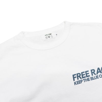 画像6: free rage（フリーレイジ）リサイクルコットンプリントTee / White（ホワイト）・Navy（ネイビー）