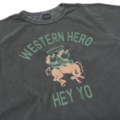 画像7: STUDIO D'ARTISAN（ステュディオ・ダ・ルチザン）USAコットンピグメント加工プリントＴシャツ"WESTERN HERO" / Pink（ピンク）・Black（ブラック）※XLサイズのみ