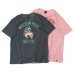 画像1: STUDIO D'ARTISAN（ステュディオ・ダ・ルチザン）USAコットンピグメント加工プリントＴシャツ"WESTERN HERO" / Pink（ピンク）・Black（ブラック） (1)