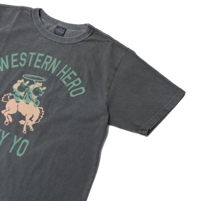 画像8: STUDIO D'ARTISAN（ステュディオ・ダ・ルチザン）USAコットンピグメント加工プリントＴシャツ"WESTERN HERO" / Pink（ピンク）・Black（ブラック）※XLサイズのみ