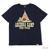 STUDIO D'ARTISAN（ステュディオ・ダ・ルチザン）USAコットンプリントＴシャツ"ARIZONA CAMP" / Navy（ネイビー）