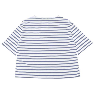 画像2: SAINT JAMES（セントジェームス）PIRIAC LOOSE（ピリアック・ルーズ）"Women" / NEIGE×BLEU FAIENCE（ホワイト×マットブルー）