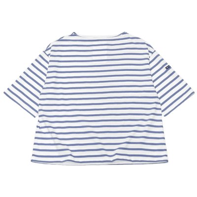 画像1: SAINT JAMES（セントジェームス）PIRIAC LOOSE（ピリアック・ルーズ）"Women" / NEIGE×BLEU FAIENCE（ホワイト×マットブルー）