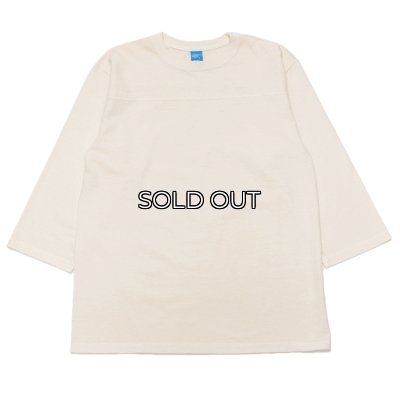 画像1: Good On（グッドオン）80's FOOTBALL Tee（80'sフットボールTシャツ）"Pigment Dye"/Natural（ナチュラル）