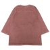 画像2: Good On（グッドオン）80's FOOTBALL Tee（80'sフットボールTシャツ）"Pigment Dye"/Bordeaux（ボルドー） (2)