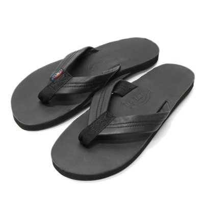 画像1: Rainbow Sandals（レインボーサンダル）Single Layer Classic Leather Sandal（シングルレイヤークラシックレザーサンダル）/Black（ブラック）