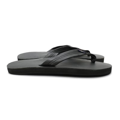 画像1: Rainbow Sandals（レインボーサンダル）Single Layer Classic Leather Sandal（シングルレイヤークラシックレザーサンダル）/Black（ブラック）