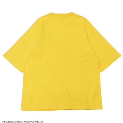 画像2: Champion（チャンピオン）T1011 US Print Raglan Sleeve T-Shirt（ティーテンイレブンUSプリントラグランスリーブTシャツ）"UC.BERKELEY"/Yellow（イエロー）Made in USA