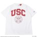 画像2: Champion（チャンピオン）T1011 US Print T-Shirt（ティーテンイレブンUSプリントTシャツ）"USC"/White（ホワイト）・Black（ブラック）Made in USA (2)