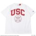画像1: Champion（チャンピオン）T1011 US Print T-Shirt（ティーテンイレブンUSプリントTシャツ）"USC・Made in USA" / White（ホワイト） (1)