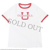 Champion（チャンピオン）PLEBE Short Sleeve Ringer T-Shirt（プレーブショートスリーブリンガーTシャツ）"CORNELL"/Scarlet（スカーレット）TRUE TO ARCHIVES