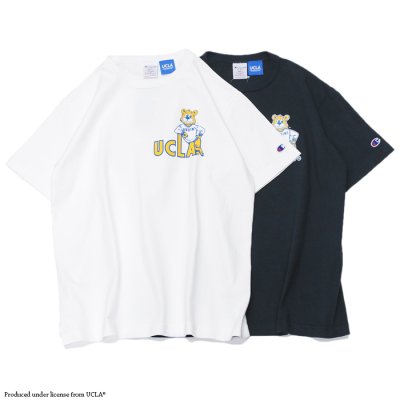 画像1: Champion（チャンピオン）T1011 US Print T-Shirt（ティーテンイレブンUSプリントTシャツ）"UCLA"/White（ホワイト）・Navy（ネイビー）Made in USA