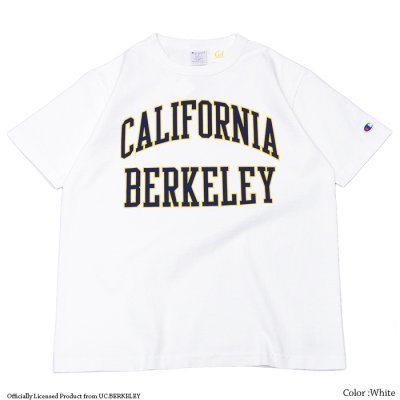 画像2: Champion（チャンピオン）T1011 US Print T-Shirt（ティーテンイレブンUSプリントTシャツ）"UC.BERKELEY"/White（ホワイト）・Navy（ネイビー）Made in USA