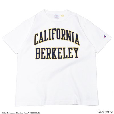 画像2: Champion（チャンピオン）T1011 US Print T-Shirt（ティーテンイレブンUSプリントTシャツ）"UC.BERKELEY" / White（ホワイト）・Navy（ネイビー）Made in USA