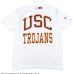 画像1: Champion（チャンピオン）T1011 US Print T-Shirt（ティーテンイレブンUSプリントTシャツ）"USC" / White×Maroon（ホワイト×マルーン）Made in USA (1)