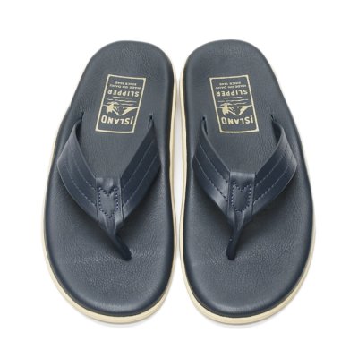 画像3: ISLAND SLIPPER（アイランドスリッパ）PT202 (レザートングサンダル) / Navy（ネイビー）