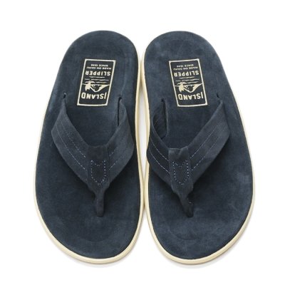 画像3: ISLAND SLIPPER（アイランドスリッパ）PT203 (レザートングサンダル) "Suede" / Navy（ネイビー）