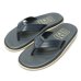 画像1: ISLAND SLIPPER（アイランドスリッパ）PT202 レザートングサンダル/Navy（ネイビー） (1)