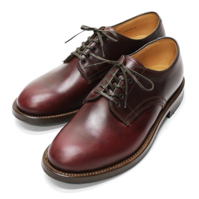 画像1: WHEEL ROBE（ウィールローブ）PLAIN TOE DERBY（プレーントゥダービー）/Burgundy（バーガンディ）