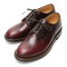 画像2: WHEEL ROBE（ウィールローブ）PLAIN TOE DERBY（プレーントゥダービー）/Burgundy（バーガンディ） (2)