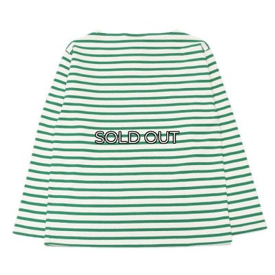 画像2: SAINT JAMES（セントジェームス）OUESSANT（ウエッソン）/ECRU×GREEN（キナリ×グリーン）
