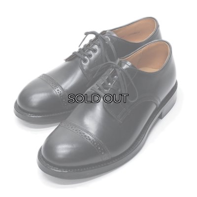 画像2: WHEEL ROBE（ウィールローブ）PUNCHED CAP DERBY（パンチドキャップトゥダービー）/Black（ブラック）