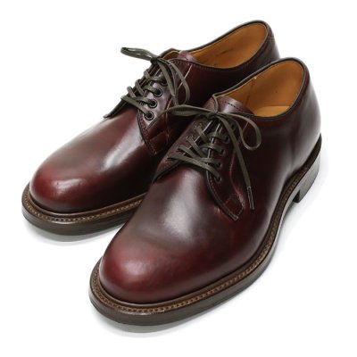 画像1: WHEEL ROBE（ウィールローブ）PLAIN TOE BLUCHER（プレーントゥブルーチャー）/Burgundy（バーガンディ）