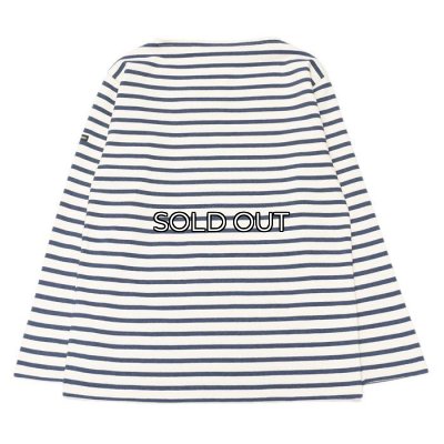 画像2: SAINT JAMES（セントジェームス）OUESSANT（ウエッソン）/ECRU×INDIGO（キナリ×インディゴ）