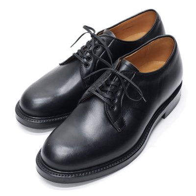 画像1: WHEEL ROBE（ウィールローブ）PLAIN TOE BLUCHER（プレーントゥブルーチャー）/Black（ブラック）