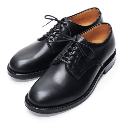 画像1: WHEEL ROBE（ウィールローブ）PLAIN TOE DERBY（プレーントゥダービー）/Black（ブラック）