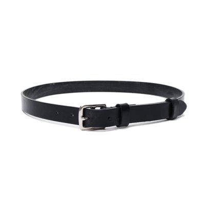 画像2: BEORMA（ベオーマ）BRIDLE LEATHER 22mm DOUBLE LOOP BELT（ブライドルレザー22mmダブルループベルト）/Black（ブラック）