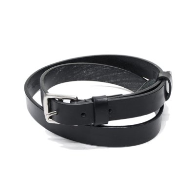 画像8: BEORMA（ベオーマ）BRIDLE LEATHER 22mm DOUBLE LOOP BELT（ブライドルレザー22mmダブルループベルト）/ Black（ブラック）