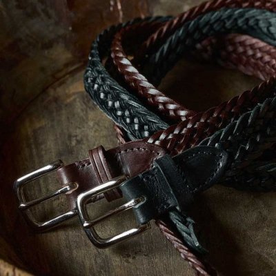 画像7: BEORMA（ベオーマ）25mm INTERLINKED PLAITED BELT（25mmメッシュベルト）/ Black（ブラック）