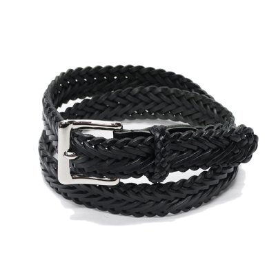 画像7: BEORMA（ベオーマ）34mm HERRINGBONE PLAITED BELT（34mmメッシュベルト）/ Black（ブラック）