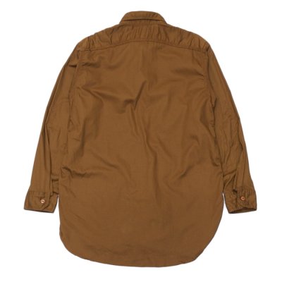 画像2: ENGINEERED GARMENTS（エンジニアードガーメンツ）WORK SHIRT（ワークシャツ）Cotton Micro Sanded Twill/Brown（ブラウン）※サイズMのみ