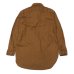 画像2: ENGINEERED GARMENTS（エンジニアードガーメンツ）WORK SHIRT（ワークシャツ）Cotton Micro Sanded Twill/Brown（ブラウン）※サイズMのみ (2)