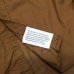 画像9: ENGINEERED GARMENTS（エンジニアードガーメンツ）WORK SHIRT（ワークシャツ）Cotton Micro Sanded Twill/Brown（ブラウン）※サイズMのみ