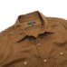 画像3: ENGINEERED GARMENTS（エンジニアードガーメンツ）WORK SHIRT（ワークシャツ）Cotton Micro Sanded Twill/Brown（ブラウン）※サイズMのみ