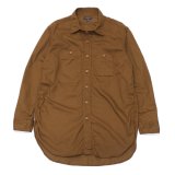 ENGINEERED GARMENTS（エンジニアードガーメンツ）WORK SHIRT（ワークシャツ）Cotton Micro Sanded Twill/Brown（ブラウン）