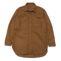 ENGINEERED GARMENTS（エンジニアードガーメンツ）WORK SHIRT（ワークシャツ）Cotton Micro Sanded Twill/Brown（ブラウン）※サイズMのみ