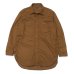 画像1: ENGINEERED GARMENTS（エンジニアードガーメンツ）WORK SHIRT（ワークシャツ）Cotton Micro Sanded Twill/Brown（ブラウン）※サイズMのみ (1)