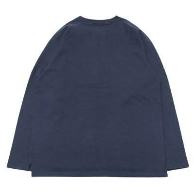 画像2: Good On（グッドオン）Long Sleeve Heavy Raglan Pocket Tee（ロングスリーブヘビーラグランポケットTシャツ）"Reactive Dye"/Navy（ネイビー）※Lサイズのみ
