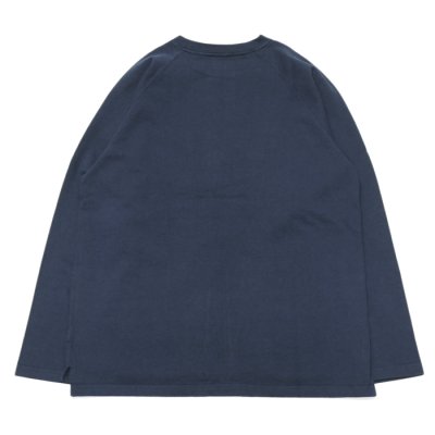 画像2: Good On（グッドオン）Long Sleeve Heavy Raglan Pocket Tee（ロングスリーブヘビーラグランポケットTシャツ）"Reactive Dye"/Navy（ネイビー）